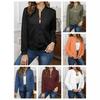 2024 Autumn/Winter European & American Casual Zipper Collar Women's Short Hoodie