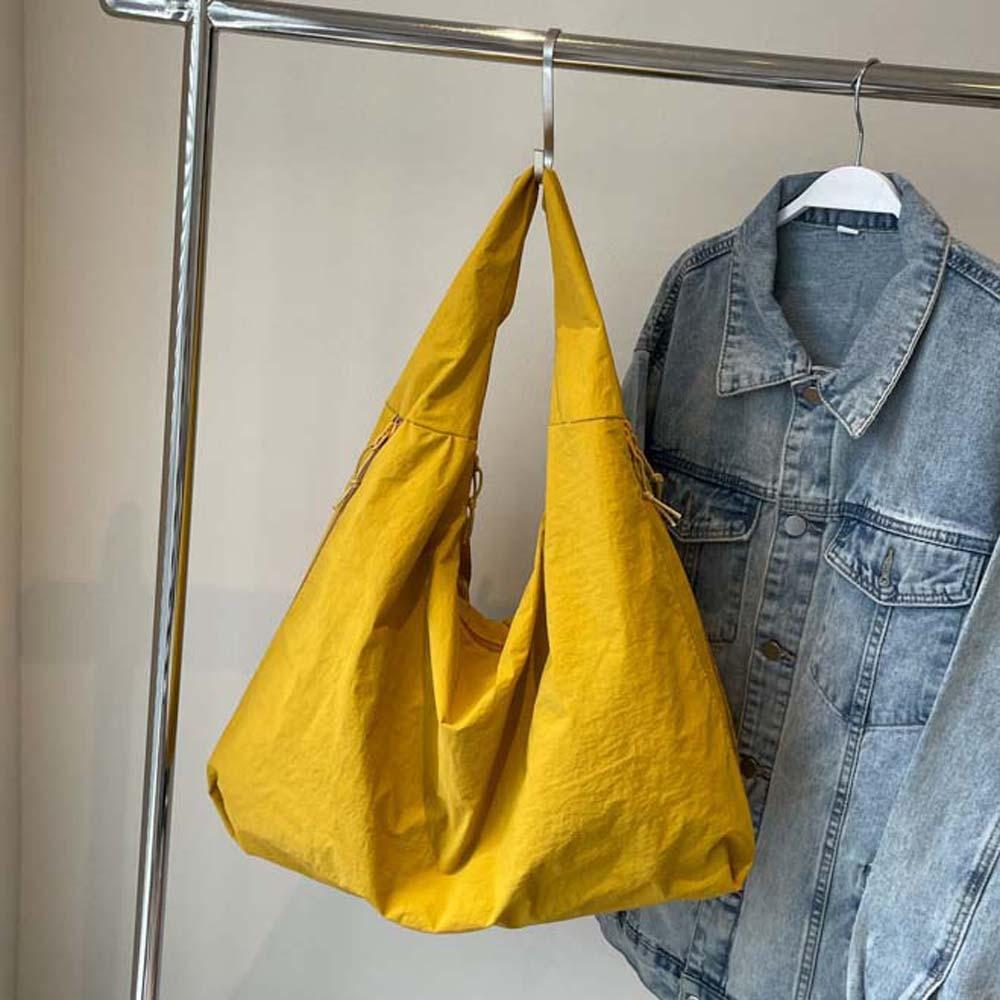 Multi-Pocket Nylon Shoulder Bag Casual Storage Pouch Underarm Bag Large Capacity Tote Bag  Women