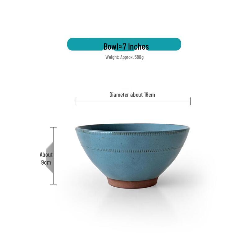 

ZISIZ Japanese Style Ceramic Noodle and Soup Bowl