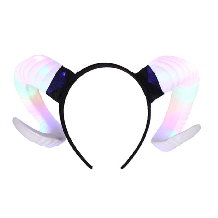 Headband Devil Horn Hair Hoop for Halloween Christmas Cosplay Headdress 1