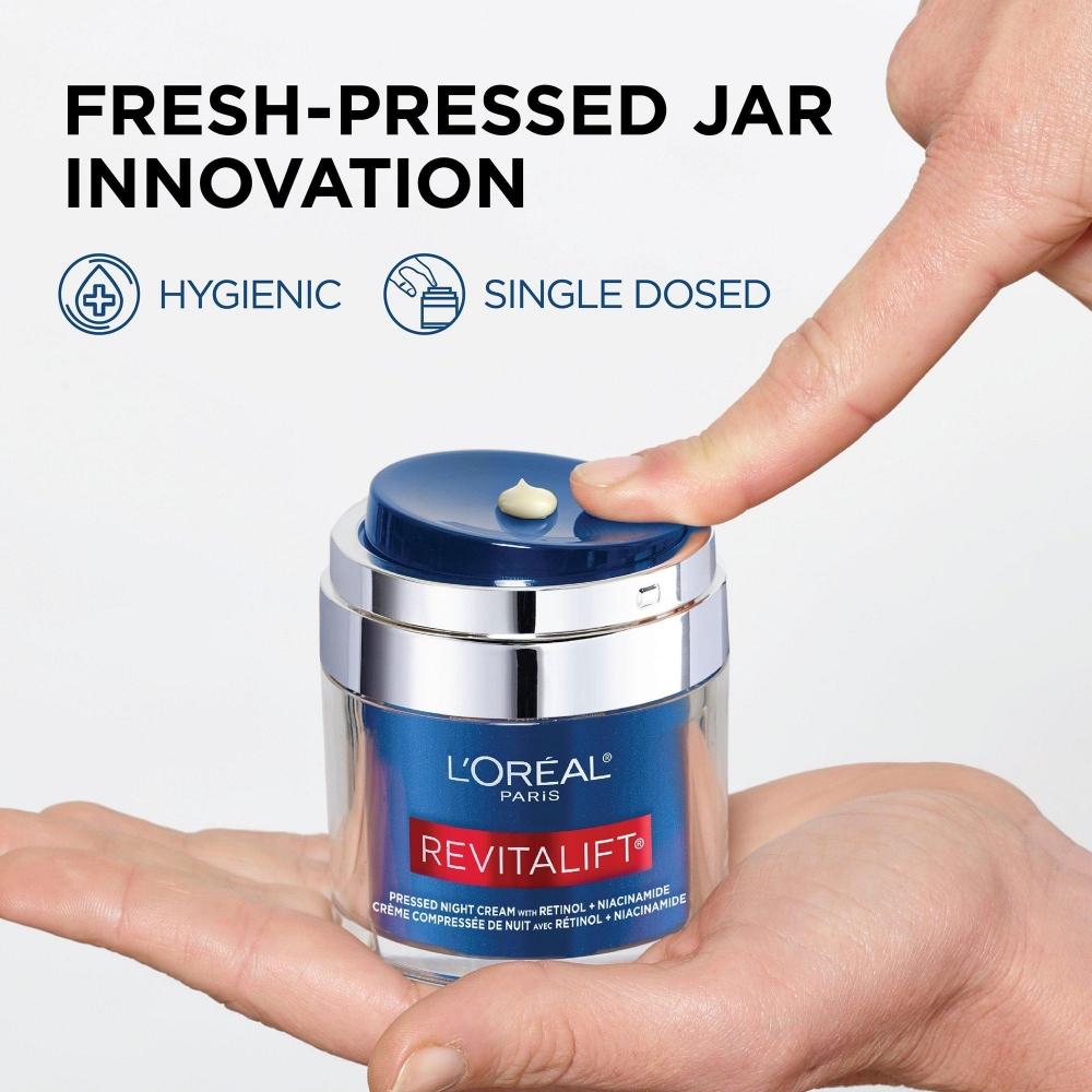 L Or aL revitaLift Pressed Night Moisturizer With retinoL 1.7 Oz