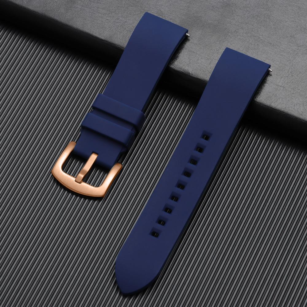 Silicone Watch Band 18mm 19mm 20mm 22mm 24mm Men's Women Sports Watrproof Strap for Rolex for Seiko Watch Replacement Watchband