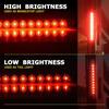 2PCS Red 15Inch Truck Light Trailer Bar 11 LED Turn Stop Tail Brake Lights Strip