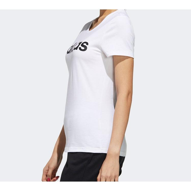 (WMNS) Adidas Neo W Esntl Lg T 1 Casual Sports Short Sleeve White Women's FP7873