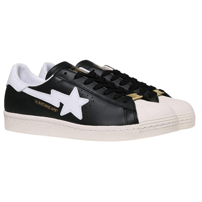 adidas Bape X Adidas Superstar 'Black' Sneaker IF2385