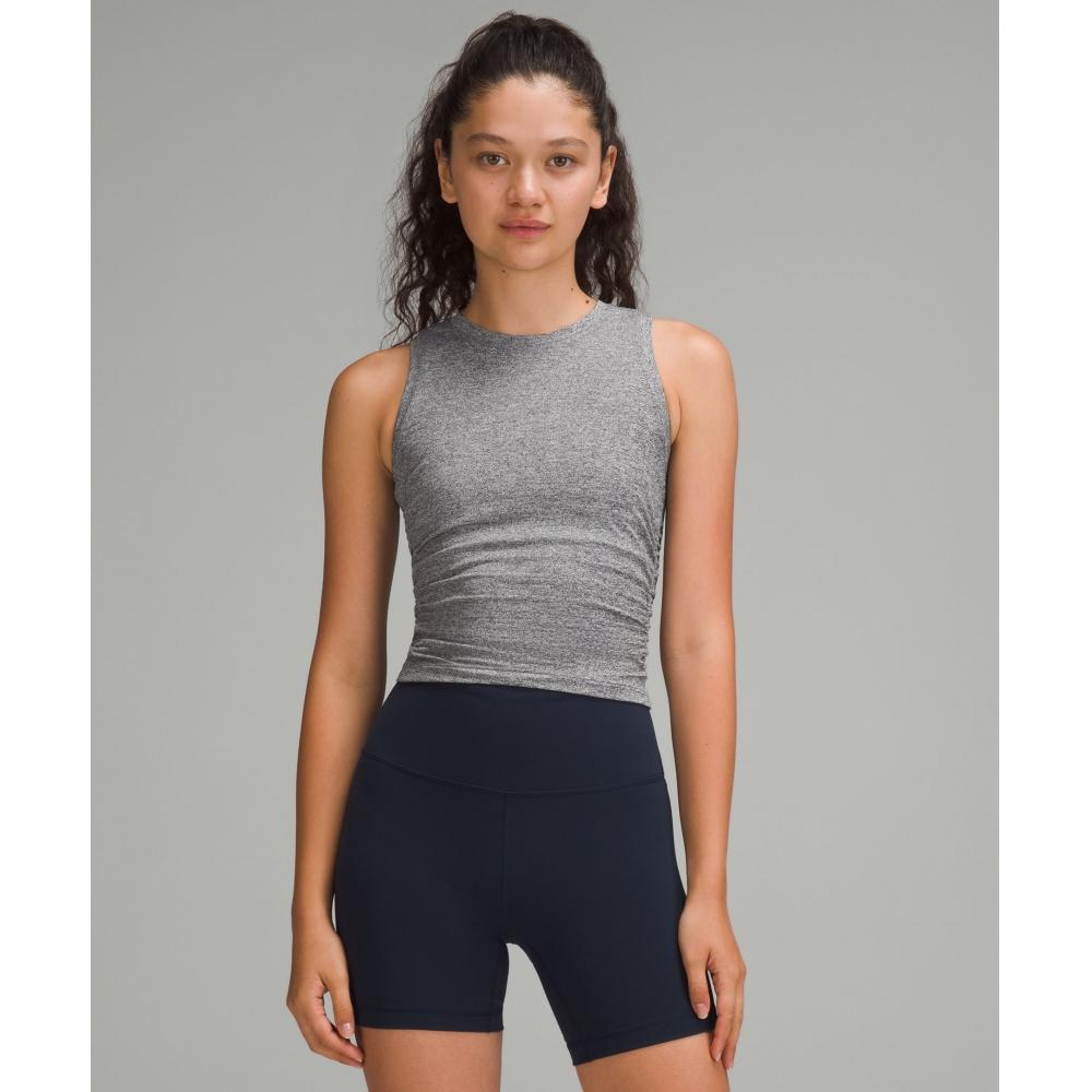 

Lululemon License To Train Tight Fit Tank Top Heathered Black 2