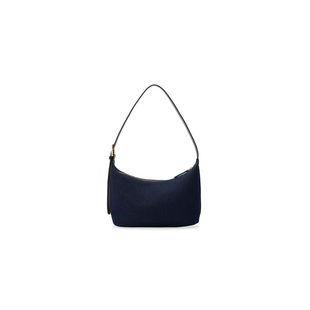 New Lee PU, Textile Mixture Shoulder Bag Women's Blue Black/Denim Blue LE250145M