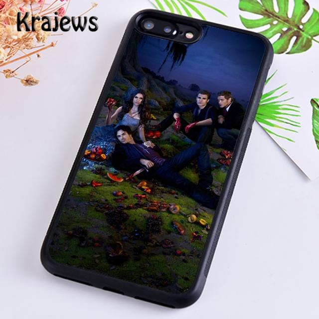 Krajews The Vampire Diaries Phone Case Cover For iPhone 17 Air 16 15 14 Plus 12 13 Pro Max Coque Shell Fundas