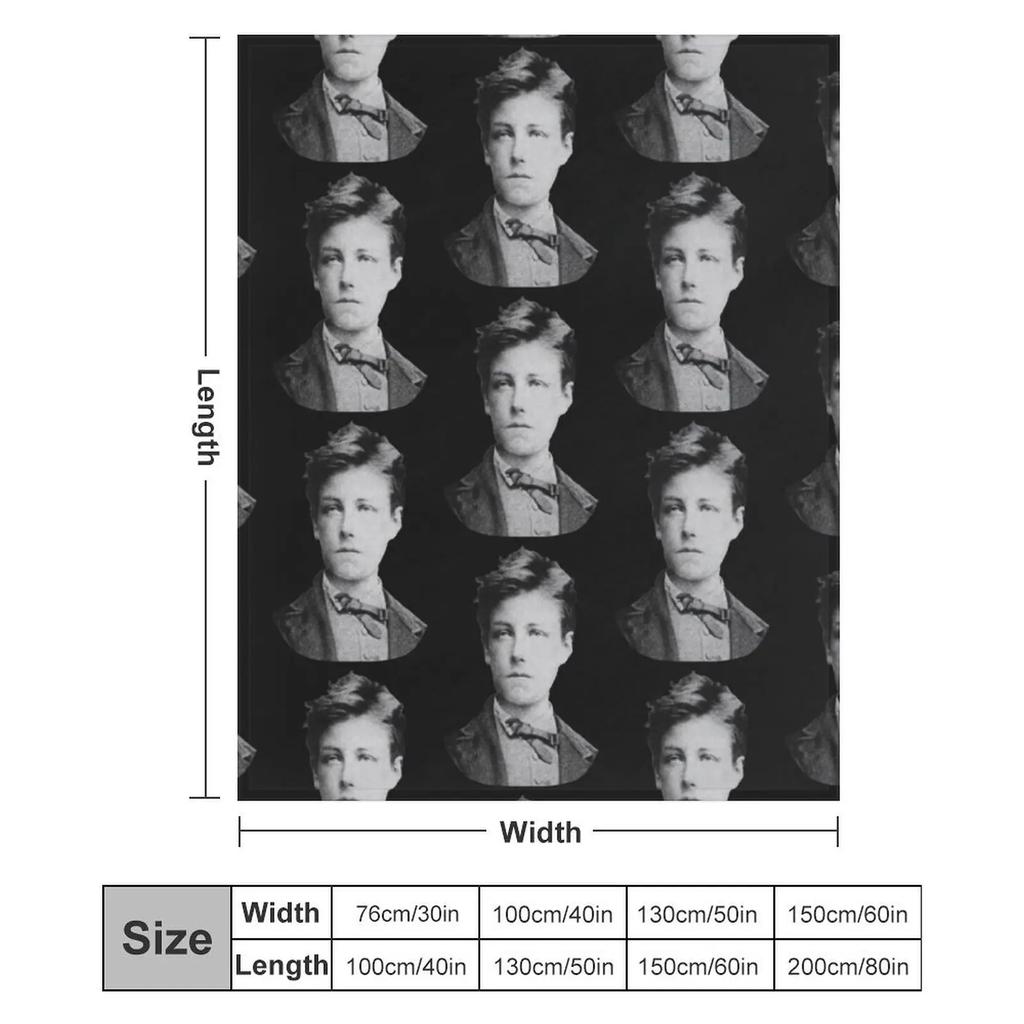 Arthur Rimbaud Throw Blanket Thins Hair Bed Thermals For Travel Blankets