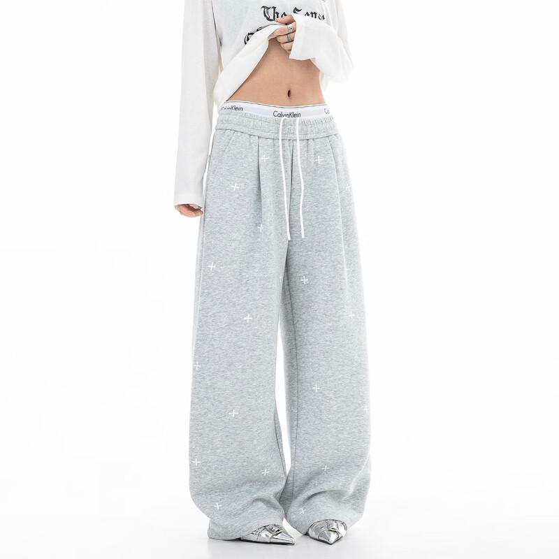 

Женские флисовые спортивные штаны в американском стиле с принтом крестов XL