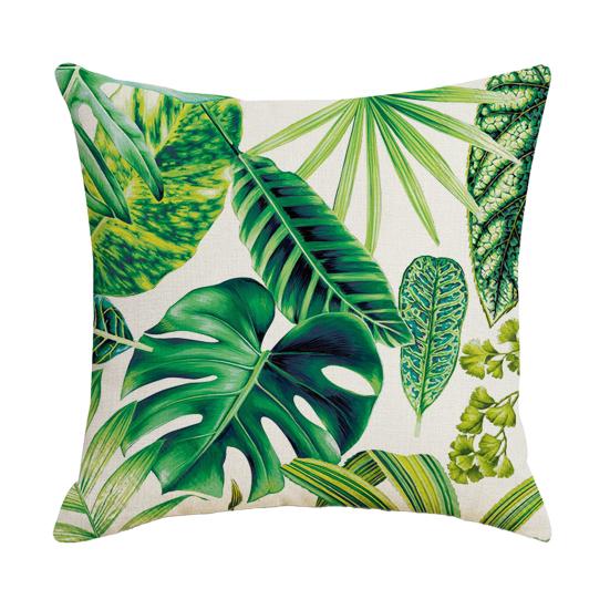 Federa Cuscino con Stampa Floreale, Copricuscino Traspirante per Tutte le Stagioni, Federa Cuscino con Design Botanico Nordico Tropicale, Morbida Custodia Decorativa per Cuscino per Divano Letto Sedia