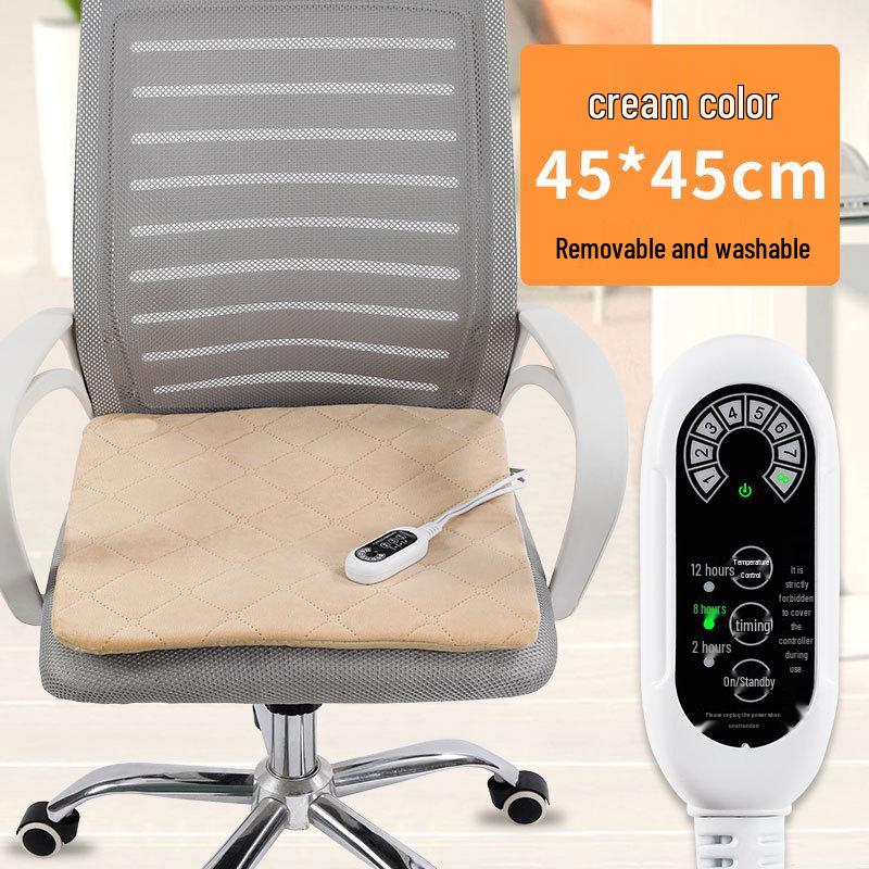

Електрична подушка з підігрівом для сидіння та спинки для офісного крісла - Ідеально підходить для осені та зими