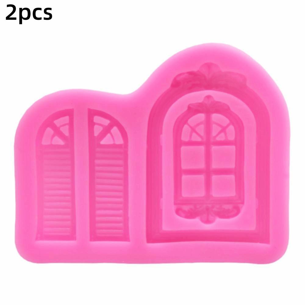 2pcs Silicone Fondant Mold Flexible Silicone Baking Mould Fondant Decorating Mold  Fondant Craft