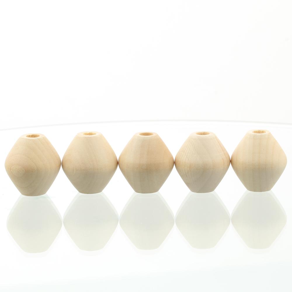 15 Adet Büyük Koni Şeklinde 30x28mm Doğal Ahşap Gevşek El Yapımı Büyük Delikli Boncuklar Kendin Yap El Sanatları Ahşap İşçiliği Takı Yapımı Aksesuarları İçin