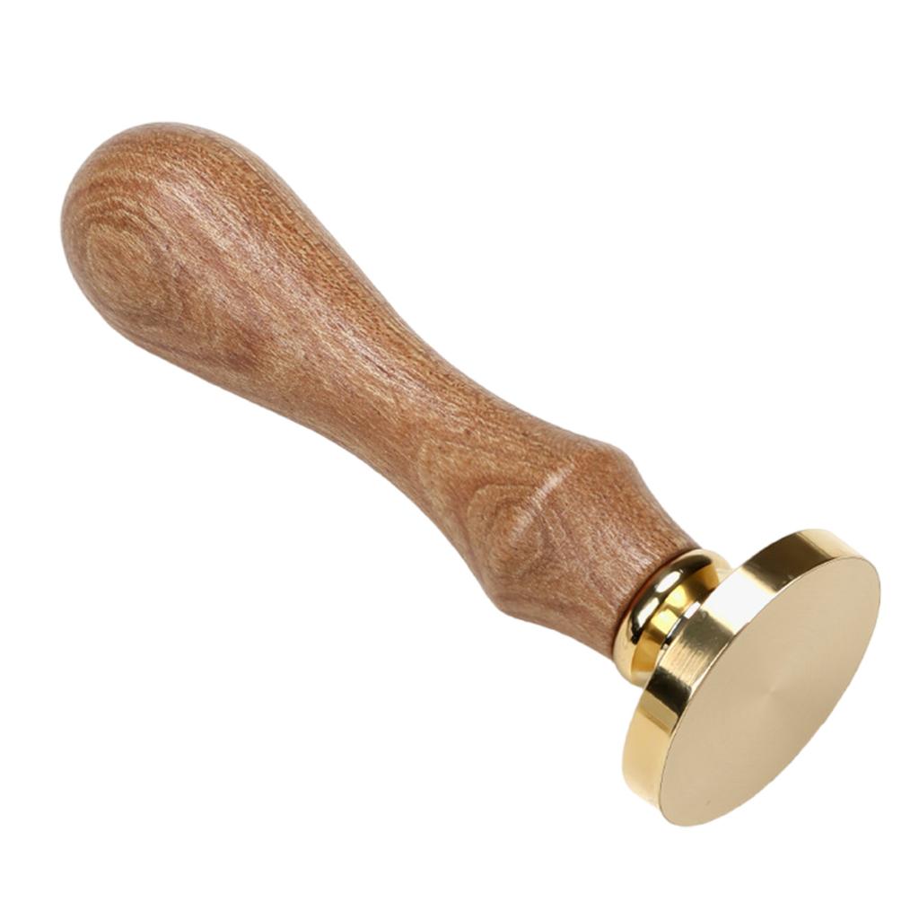 Craft Stamp Head with Wood Handle Set for Seal Card Envelope Unfinished Seal Stamp Round Square Flower Heart Stamp Head