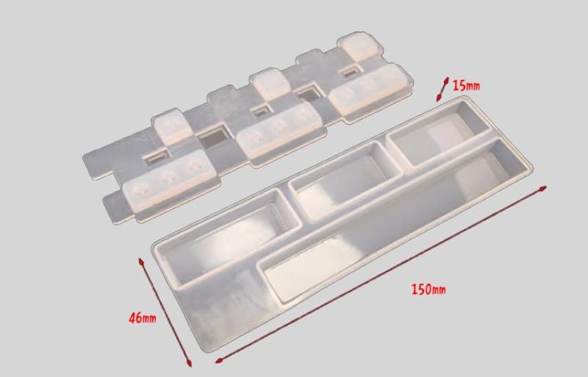 XYZA TinyKeycap Custom Keycap Silikonform Set (10 Stück) für mechanische Cherry MX Tastaturen, Kompatibel mit mechanischen Cherry MX Tastaturen,