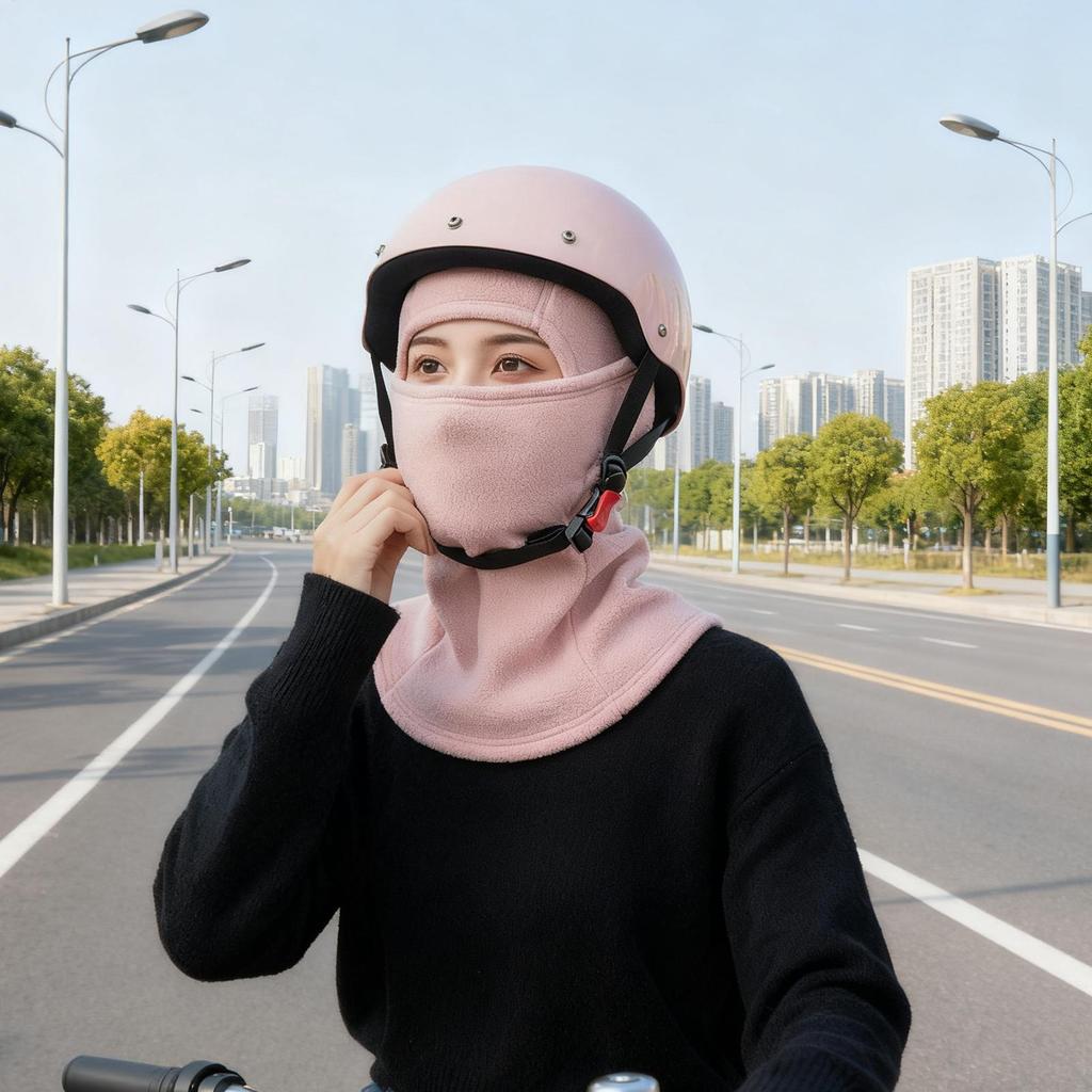 Beanie Hat Cold Weather Cycling Neck Warmer Fleece Thermal Face Masque For Snowboarding Work Hiking Commuting Riding Traveling