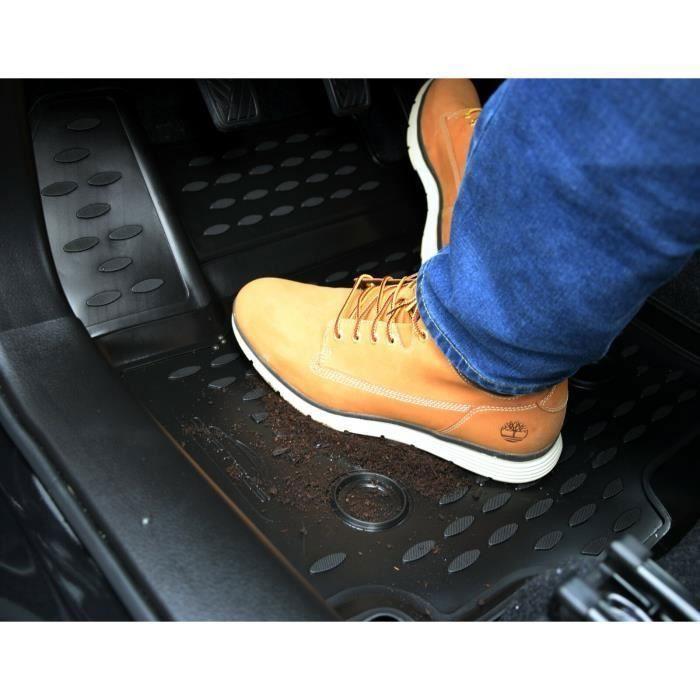 Tapis De Sol En Caoutchouc 3D - J&J AUTOMOTIVE - Citroën Nemo 2007-2019 - Noir - Sur Mesure - Antidérapant