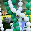 Zelenobílý balonový řetízek Venkovní dekorace na párty Dlouhý řetízkový dekor na narozeninovou oslavu Dětské miminko Latexový balonový řetízek