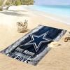 Custom NameCowboys Star Beach Towel Soft Microfiber Summer Towel Quick Dry Absorbent Towel for Beach Swimming Pool Travel