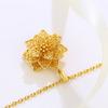 New Fashion Accessories French Retro Hollow Flower Pendant for Women's Temperament