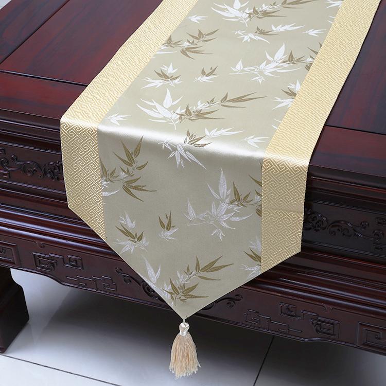 Chinese Style Rural Fashion Table Flag Modern Minimalist Brocade Dining Table Cloth Multi Color Tea Table Cloth Art Table Flag