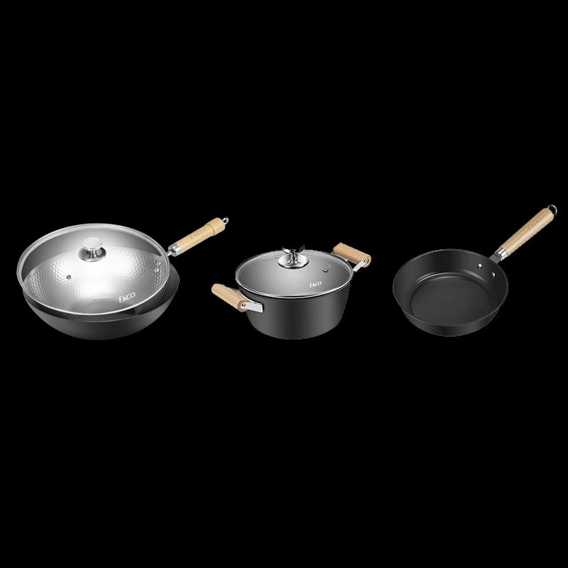 EKCO Corning Extreme Iron 3-Piece Cookware Set
