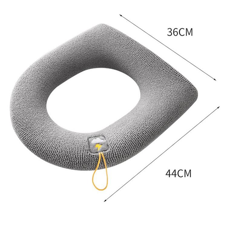 სქელი ტუალეტის სავარძლის გადასაფარებელი ხალიჩა ზამთრის თბილი რბილი რეცხვადი Closestool Mat Seat Case ტუალეტის სახურავი ბალიშის ბიდე საფარი აბაზანის აქსესუარები