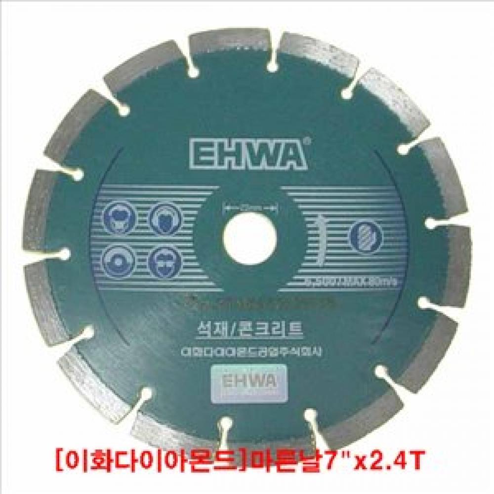 

Ewha Dry Blade 7 дюймов 2,4 т. Лезвие для домашнего копания камня, алмазная шлифовальная машина для сухого бетона