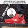 Steel Toe Anti-Puncture Men'S Work Shoes Men'S Safety Shoes Lightweight Slip Resistant Shoes Man Breathable Comfortabl Sneaker