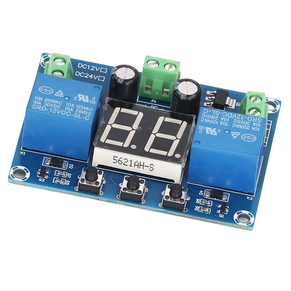 Timer Relay Module 0?99S Cycle Digital Display 2 Channel Output DC 12V Switch Board Controller
