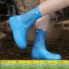 Waterproof rain shoe cover heightened and thickened portable adult wear-resistant water shoes outdoor student high tube foot cover non-slip boots