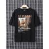 Street View Of Brooklyn, New York Men Clothing Oversized High Quality Streetwear Fashion Cotton Tops Casual Loose T-Shirt