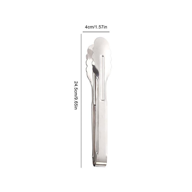 Stainless Steel Food Tongs Kitchen Access Utensils Buffet Cooking Tools Anti Heat Pastry Bread Clip Clamp Bbq Salad Tong Tools