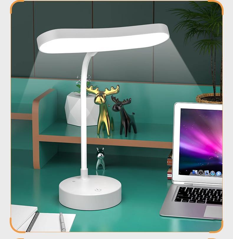 Rechargeable Eye-Care Table Lamp for Dorms – Ideal for Students, Bedside, or Desktop Use