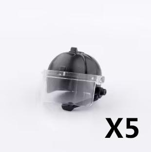 Military MOC Figure Building Blocks Explosion Proof Helmet Hat Gas Mask Kit SWAT Goggle Vest Belt Headset DIY Toy Gift K001