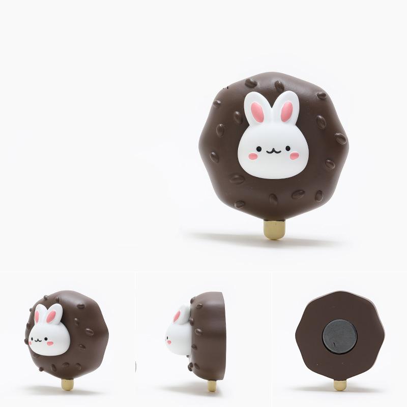 Rabbit Magnetic Refrigerator Magnet Creative Diy Refrigerator Sticker Decoration Resin Sticker Po Wall Gift Toy