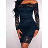 Lace Hollowed Out One Shoulder Dress Lace Hollow Out Off Shoulder Dress