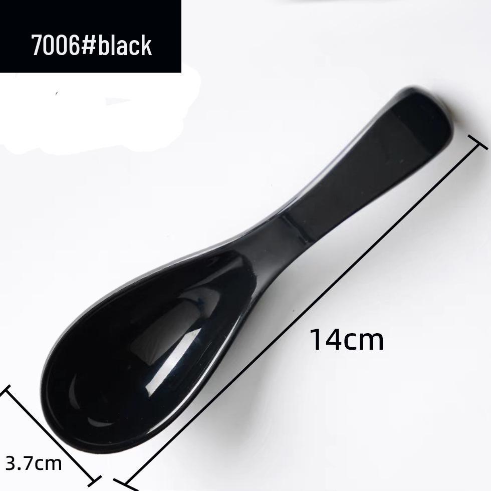 Imitation Porcelain Melamine Chinese-Style Drop-Resistant White Spoons for Hotel and Restaurant Use, Seasoning & Soup Serving