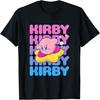 Kirby Nintendo Big Bubble Text Stack T-Shirt