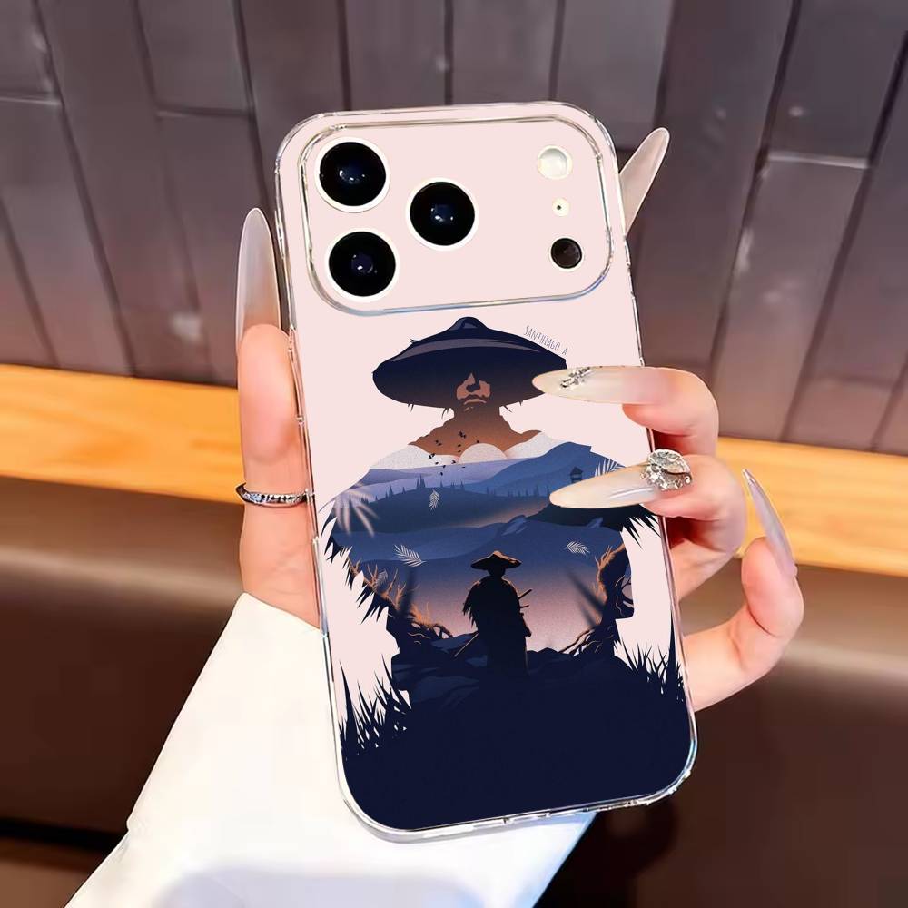 

Game Ghost Of Y-Yotei Phone Case For iPhone17,16,15,14,13,12,11 Plus,Pro Max Soft Transparent Cover iPhone12PROMAX