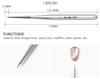 kads 15Pcs Nail Art Liner Brush Set French Lines Stripe Flower Painting Pen Drawing Brush Manicure Tools Silver Color Handle