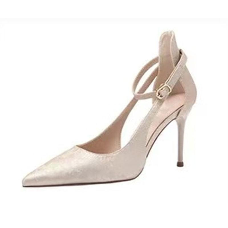 

Soft leather version~ French pointed head shallow mouth single shoes women s 2025 spring and autumn summer new beautiful temperament stiletto high he 40