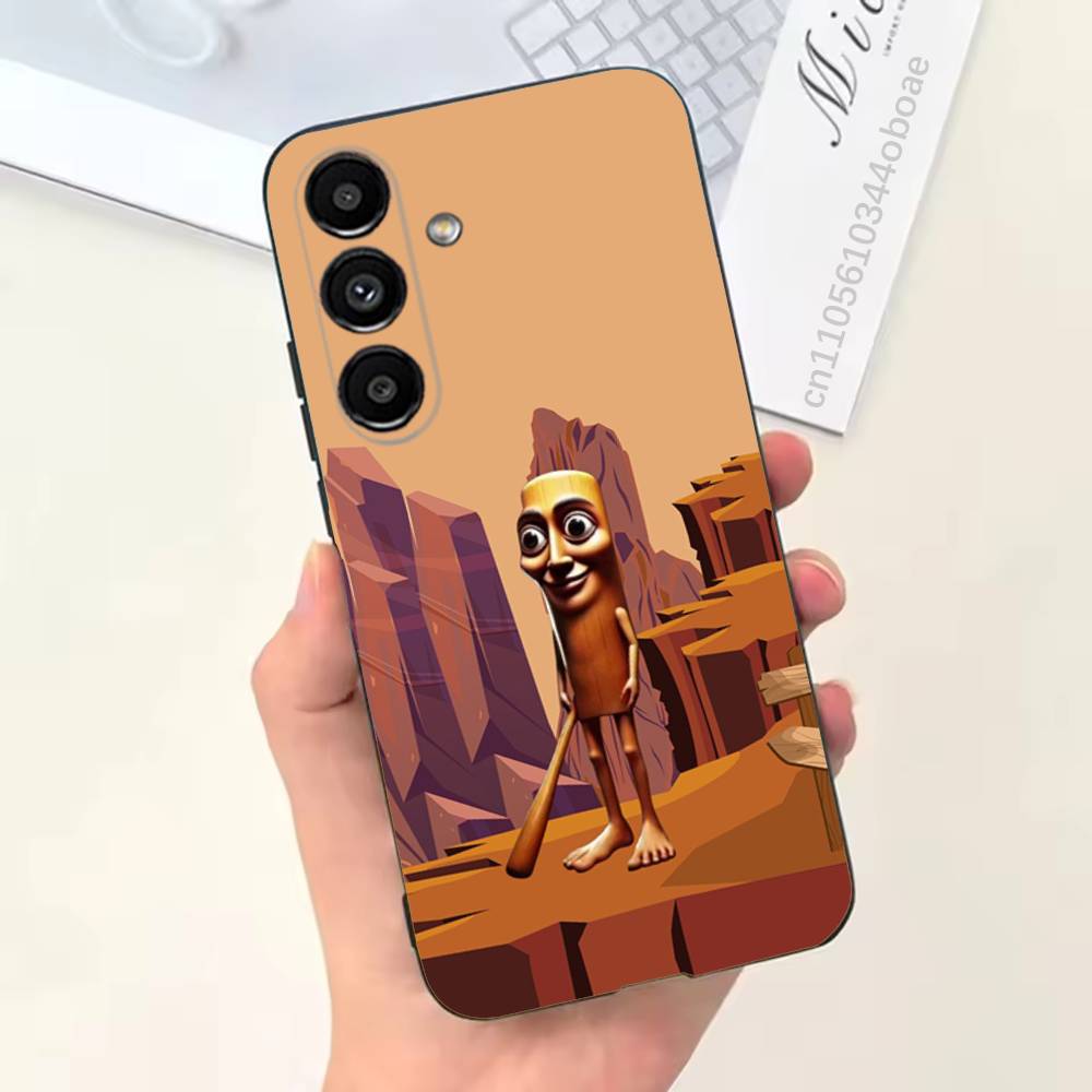 

Tung Tung Tung Sahur Чохол для телефону Samsung S25,24,21,22,23,20,S30,Ultra,Plus,Fe,Lite,Note,5G Чорний SamsungS23plus5G