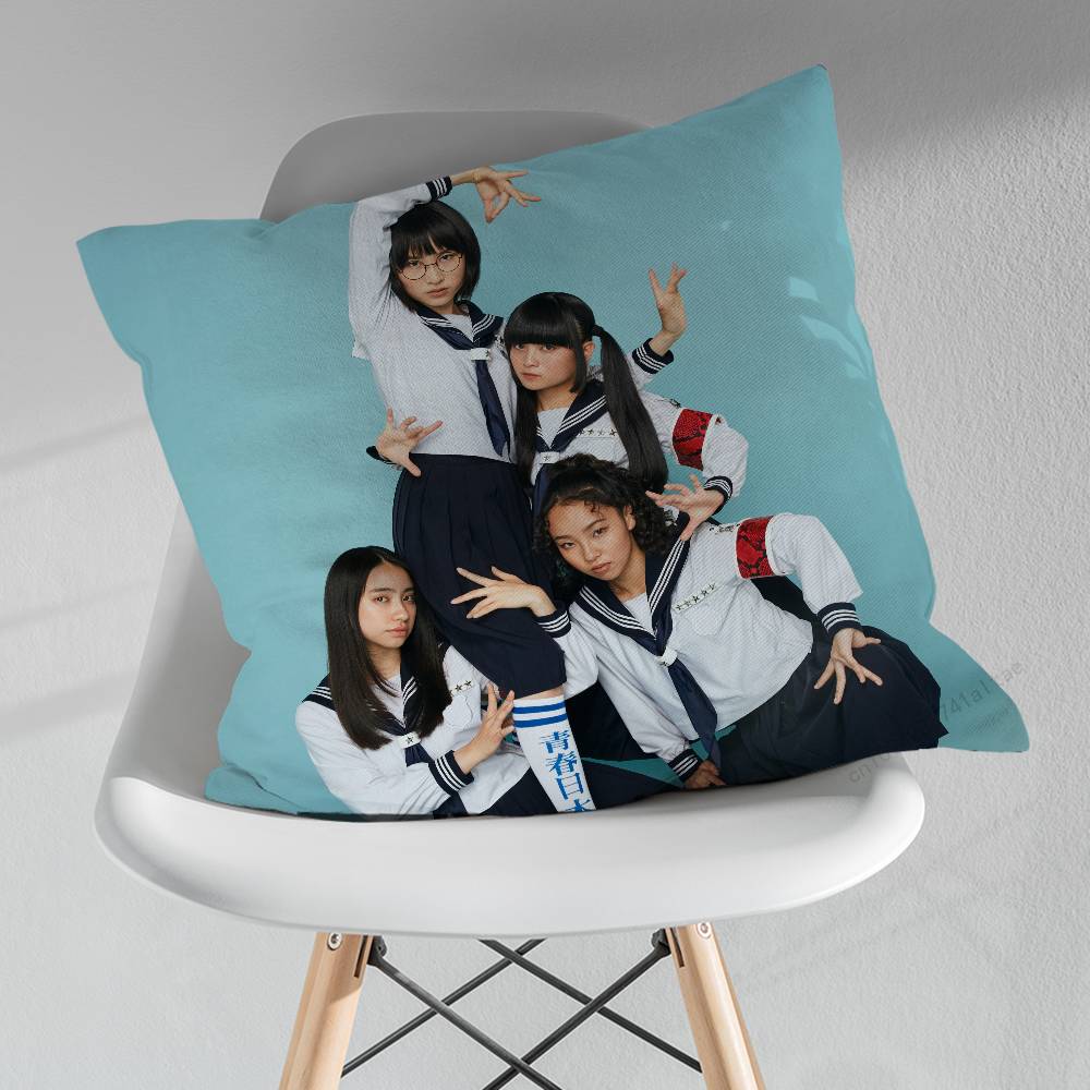Band AAtarashii GGakko Throw Pillow Case Living Room Sofa Cushion Cover For Home Bedroom Decoration Protector