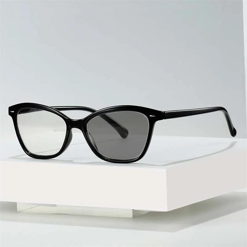 High Quality Business Single Light Photochromic Reading Glasses Fashion Men Women Elderly Eyewear Anti Blue Light Presbyopia Glasses
