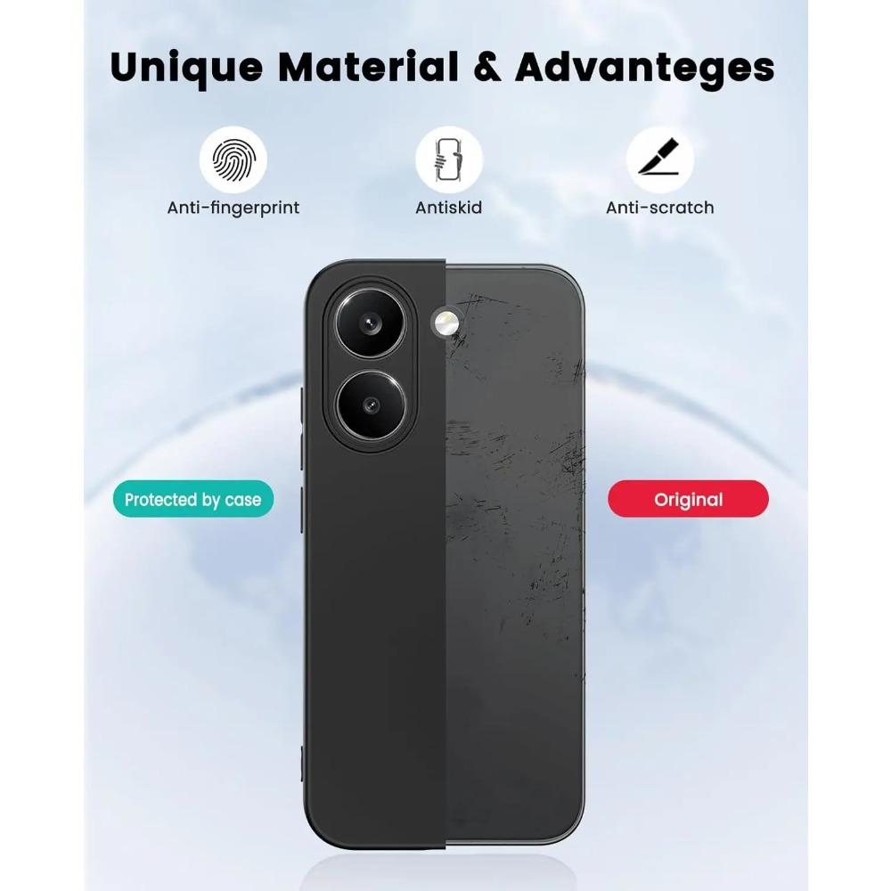 Minimalist Ultra Slim Matte Soft TPU Camera Protection Case for Xiaomi POCO X8 Pro Max Redmi Trubo 5 Max Thin Back Phone Cover