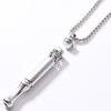 Mindfulness Training Whistle Necklace With Cotton Core Metal Relaxation Necklace Detachable Portable Decompression Necklace