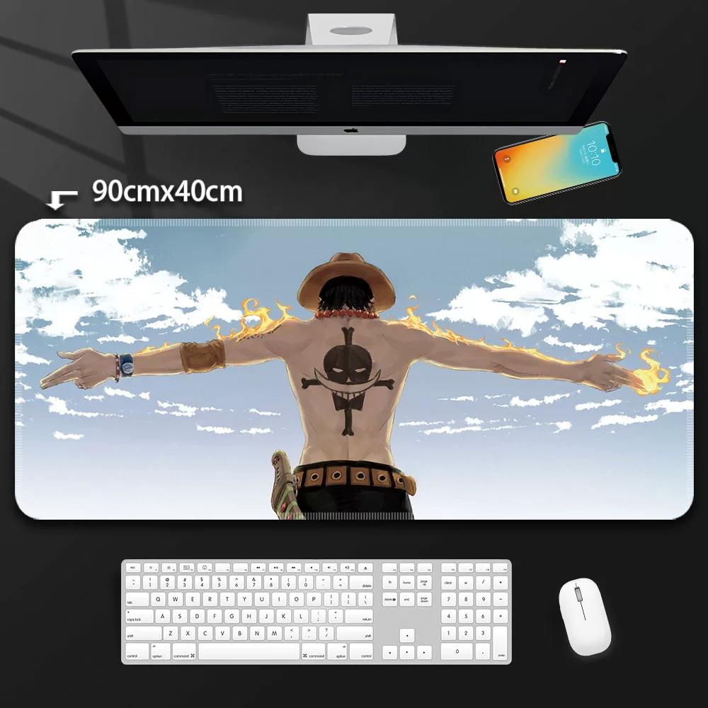 One Piece Leather Mouse Pad Oversized Peripherals Two-dimensional Anime  Monkey D. Luffy Roronoa Zoro  Boys Computer E-sports Game Keyboard Table Mat