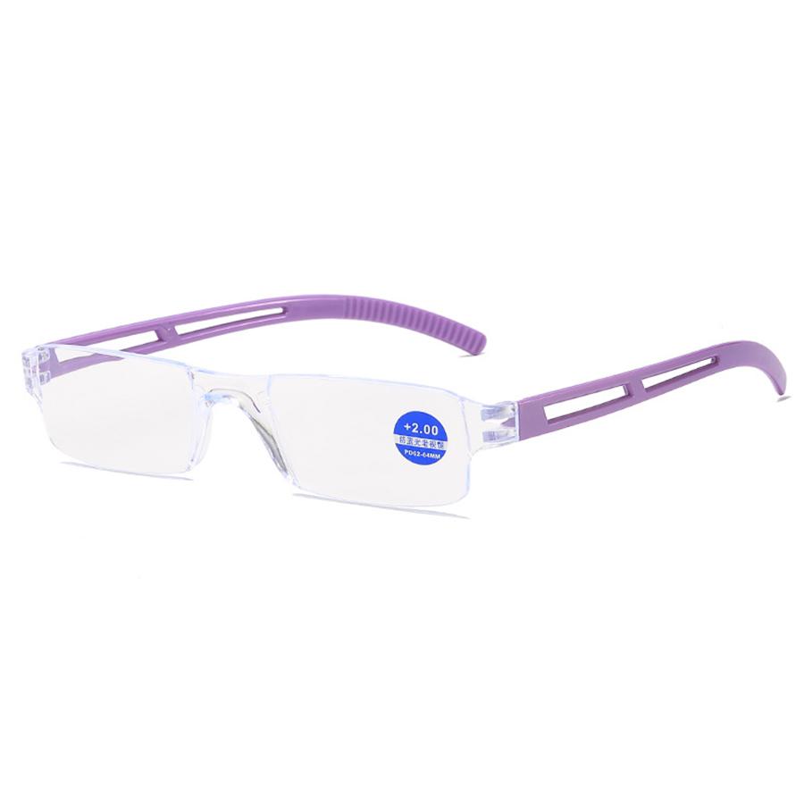 New Fashionable Anti Blue Light Reading Glasses for Men Casual Frameless Corrective eyewear for Women Classic Long-Distance Prescription eyeglass